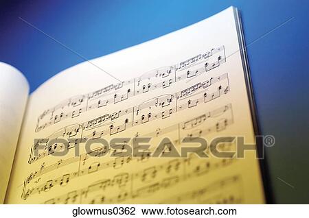 Stock Image - Close-up of sheet music. Fotosearch