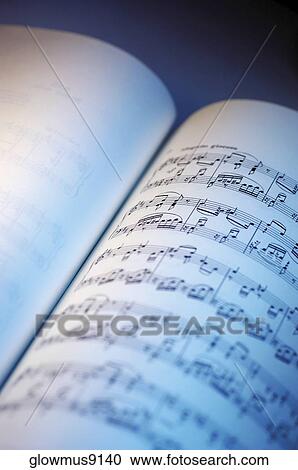 Stock Image - Close-up of sheet music. Fotosearch
