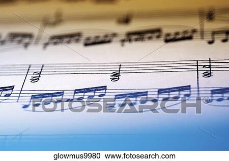 Close-up of sheet music View Large Photo Image Stock Image - Close-up of sheet music. Fotosearch