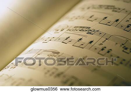 Close-up of sheet music View Large Photo Image Stock Photograph - Close-up of sheet music. Fotosearch