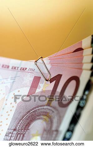 Stock Image - Close-up of ten Euro banknote. Fotosearch