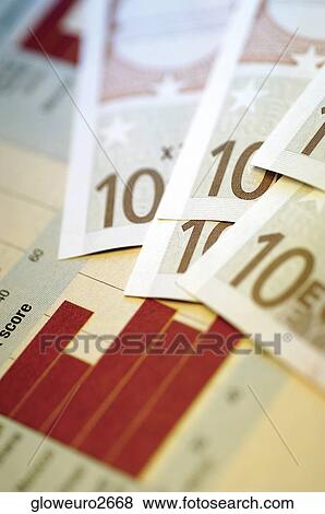 Stock Photo - Close-up of ten Euro banknotes. Fotosearch