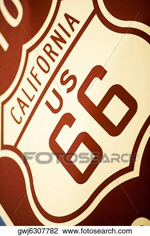 Close-up of the Route 66 Sign, Los Angeles, California, USA View Large Photo Image Stock Image - Close-up of the Route 66 Sign, Los Angeles, California, USA. Fotosearch