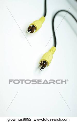 Close-up of two audio cables View Large Photo Image Stock Image - Close-up of two audio cables. Fotosearch