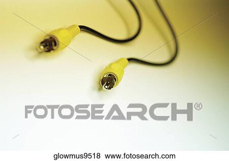 Close-up of two audio cables View Large Photo Image Stock Photo - Close-up of two audio cables. Fotosearch
