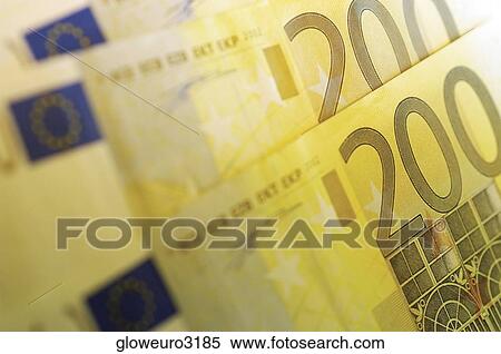 Close-up of two hundred Euro banknotes View Large Photo Image Stock Photography - Close-up of two hundred Euro banknotes. Fotosearch