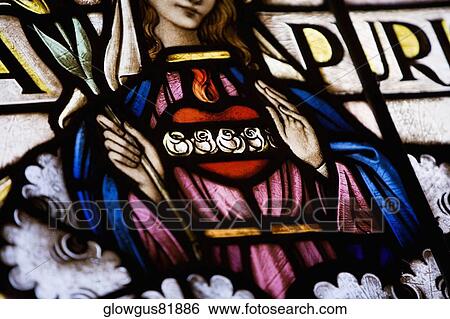 Stock Photograph - Close-up of Virgin Mary giving blessing. Fotosearch