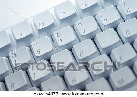 Stock Photo - Computer keyboard, close-up. Fotosearch