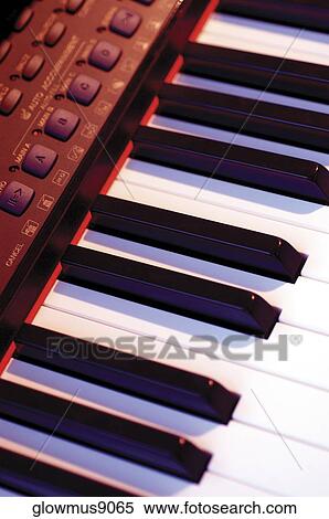 Electric piano keyboard, close-up View Large Photo Image Stock Photography - Electric piano keyboard, close-up. Fotosearch