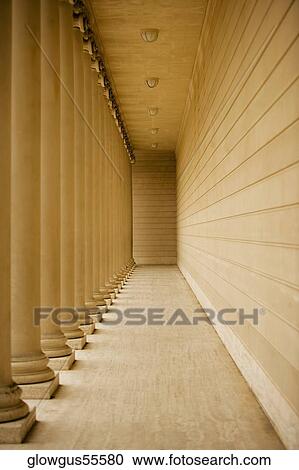 Empty corridor of a building View Large Photo Image Stock Image - Empty corridor of a building. Fotosearch