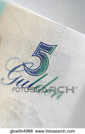 Extreme close-up of one five Gulden bank note View Large Photo Image Stock Photo - Extreme close-up of one five Gulden bank note. Fotosearch