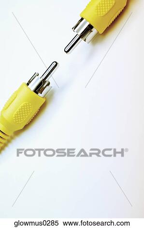 Extreme close-up of two audio plugs View Large Photo Image Stock Photography - Extreme close-up of two audio plugs. Fotosearch