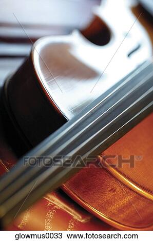 Stock Image - Extreme close-up of violin. Fotosearch