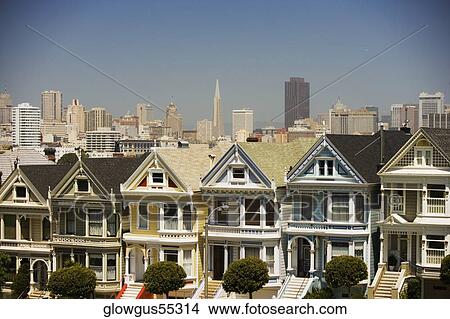 Facade of townhouses, San Francisco, California, USA View Large Photo Image Picture - Facade of townhouses, San Francisco, California, USA. Fotosearch