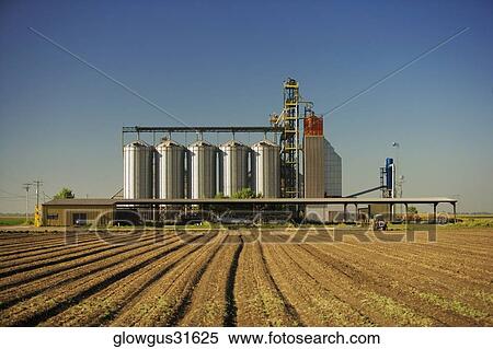 Farm in front of an agricultural building View Large Photo Image Stock Photography - Farm in front of an agricultural building. Fotosearch