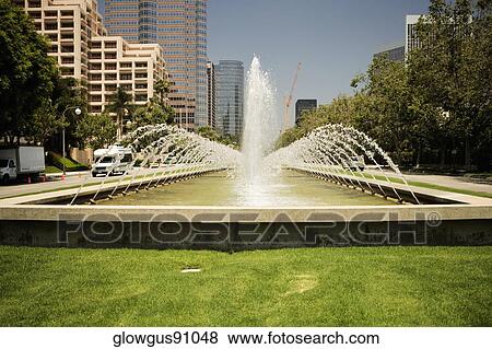Fountain on a lawn outside a building, Sacramento, California, USA View Large Photo Image Stock Photo - Fountain on a lawn outside a building, Sacramento, California, USA. Fotosearch