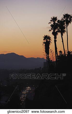 High angle view of a street, Los Angeles, California, USA View Large Photo Image Stock Photo - High angle view of a street, Los Angeles, California, USA. Fotosearch