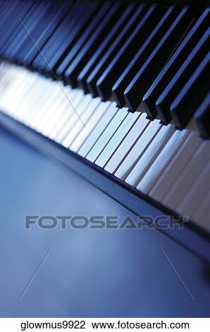 High angle view of piano keyboard View Large Photo Image Stock Image - High angle view of piano keyboard. Fotosearch