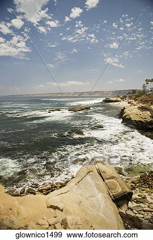 High angle view of reefs, La Jolla Reefs, San Diego, California, USA View Large Photo Image Stock Photo - High angle view of reefs, La Jolla Reefs, San Diego, California, USA. Fotosearch