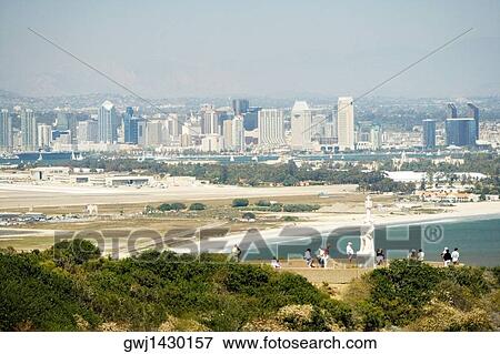 High angle view of the Cabrillo National Monument, San Diego, California, USA View Large Photo Image Stock Photo - High angle view of the Cabrillo National Monument, San Diego, California, USA. Fotosearch