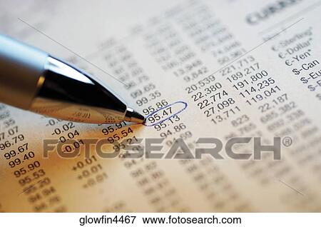 List of financial figures and pen, close-up View Large Photo Image Stock Photo - List of financial figures and pen, close-up. Fotosearch