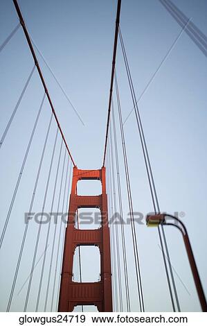 Low angle view of a bridge, Golden Gate Bridge, San Francisco, California, USA View Large Photo Image Stock Photo - Low angle view of a bridge, Golden Gate Bridge, San Francisco, California, USA. Fotosearch