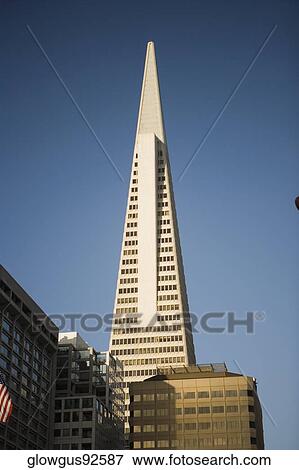Low angle view of a building, Transamerica Pyramid, San Francisco, California, USA View Large Photo Image Stock Photo - Low angle view of a building, Transamerica Pyramid, San Francisco, California, USA. Fotosearch