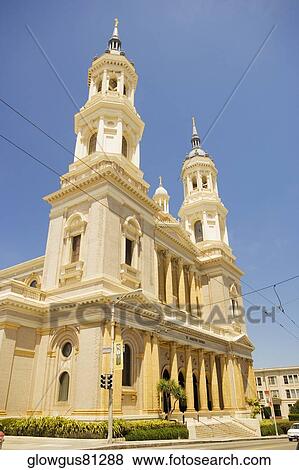 Low angle view of a church, St. Ignatius Church, San Francisco, California View Large Photo Image Stock Photo - Low angle view of a church, St. Ignatius Church, San Francisco, California. Fotosearch