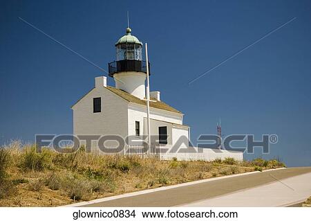 Low angle view of a lighthouse, Point Loma Lighthouse, Cabrillo National Monument, California, USA View Large Photo Image Picture - Low angle view of a lighthouse, Point Loma Lighthouse, Cabrillo National Monument, California, USA. Fotosearch