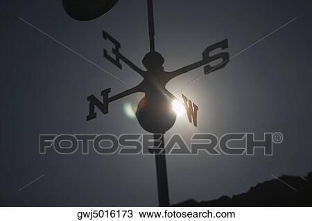 Low angle view of a weather vane View Large Photo Image Stock Image - Low angle view of a weather vane. Fotosearch