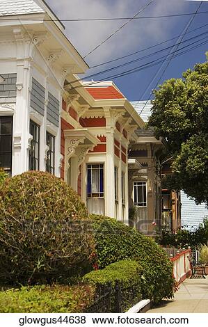 Stock Photo - Low angle view of buildings at a road side. Fotosearch
