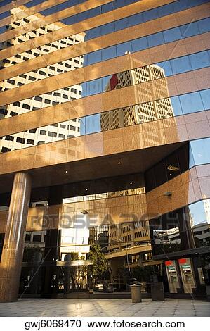 Low angle view of the entrance of a skyscraper, San Diego, California, USA View Large Photo Image Stock Image - Low angle view of the entrance of a skyscraper, San Diego, California, USA. Fotosearch