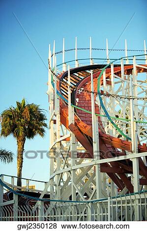 Low angle view of the framework of a rollercoaster, San Diego, California, USA View Large Photo Image Stock Photo - Low angle view of the framework of a rollercoaster, San Diego, California, USA. Fotosearch