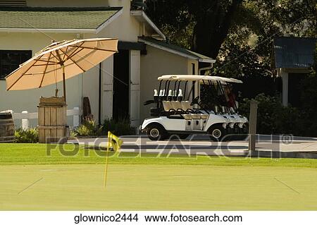 Picture - Panoramic view of a golf course. Fotosearch