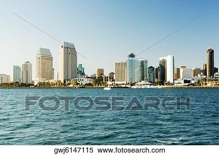 Panoramic view of downtown San Diego from Coronado Island, San Diego, California, USA View Large Photo Image Stock Photography - Panoramic view of downtown San Diego from Coronado Island, San Diego, California, USA. Fotosearch