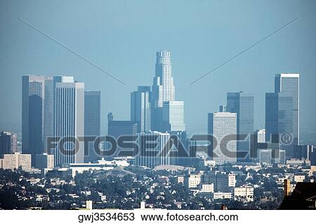 Panoramic view of Los Angeles, Los Angeles, California, USA View Large Photo Image Stock Image - Panoramic view of Los Angeles, Los Angeles, California, USA. Fotosearch