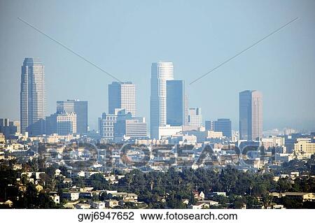 Panoramic view of Los Angeles, Los Angeles, California, USA View Large Photo Image Stock Image - Panoramic view of Los Angeles, Los Angeles, California, USA. Fotosearch