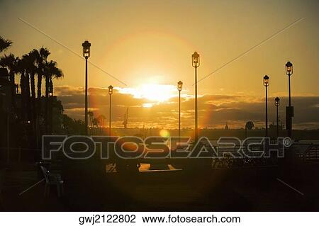Panoramic view of San Diego Bay at sunset, San Diego, California, USA View Large Photo Image Stock Image - Panoramic view of San Diego Bay at sunset, San Diego, California, USA. Fotosearch