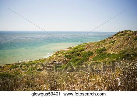 Stock Image - Panoramic view of the Ocean. Fotosearch