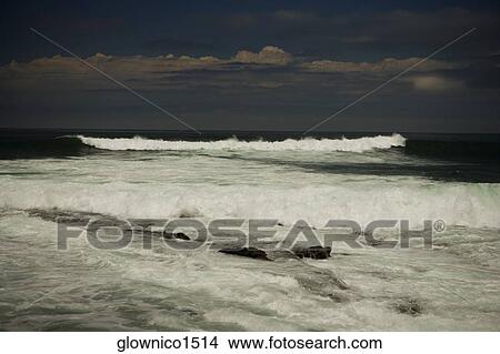 Panoramic view of the Pacific Ocean, California, USA View Large Photo Image Picture - Panoramic view of the Pacific Ocean, California, USA. Fotosearch