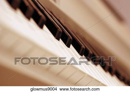 Piano keyboard, close-up View Large Photo Image Picture - Piano keyboard, close-up. Fotosearch