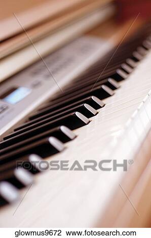 Piano keyboard, close-up View Large Photo Image Stock Image - Piano keyboard, close-up. Fotosearch