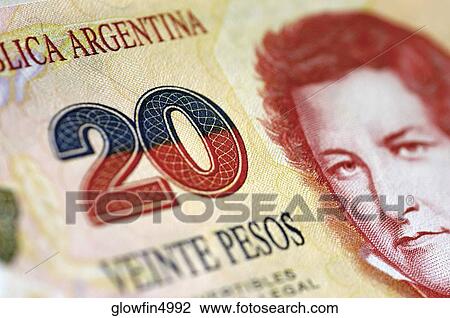 Picture of man on one twenty Pesos Argentinean bank note, close-up View Large Photo Image Stock Image - Picture of man on one twenty Pesos Argentinean bank note, close-up. Fotosearch