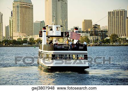 Rear view of a ferry boat, San Diego Bay, San Diego, California, USA View Large Photo Image Stock Photo - Rear view of a ferry boat, San Diego Bay, San Diego, California, USA. Fotosearch