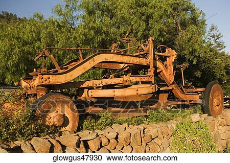 Stock Image - Ruined frame of a land vehicle. Fotosearch