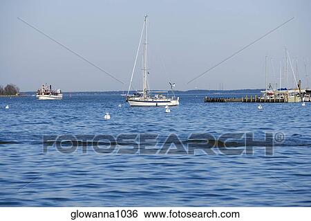 Stock Photograph - Sailboats in water, Annapolis, Maryland, USA. Fotosearch