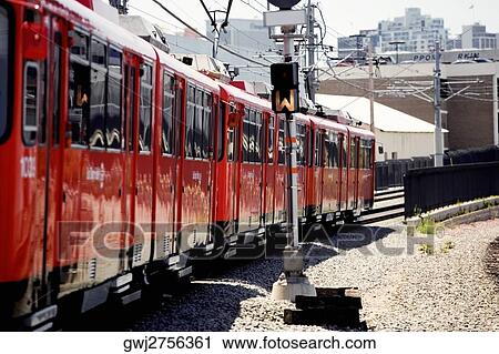 Side profile of a trolley, San Diego, California, USA View Large Photo Image Stock Image - Side profile of a trolley, San Diego, California, USA. Fotosearch