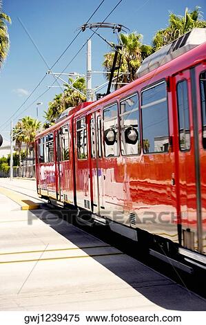 Side profile of a trolley, San Diego, California, USA View Large Photo Image Stock Photography - Side profile of a trolley, San Diego, California, USA. Fotosearch