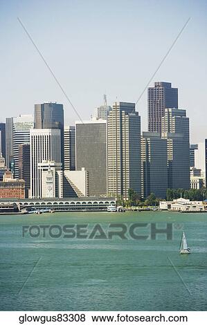 Skyscrapers at waterfront, San Francisco, California, USA View Large Photo Image Stock Photo - Skyscrapers at waterfront, San Francisco, California, USA. Fotosearch
