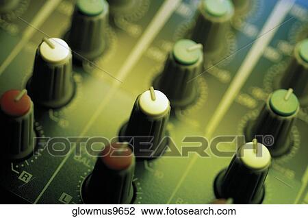 Sound mixer, extreme close-up View Large Photo Image Stock Image - Sound mixer, extreme close-up. Fotosearch